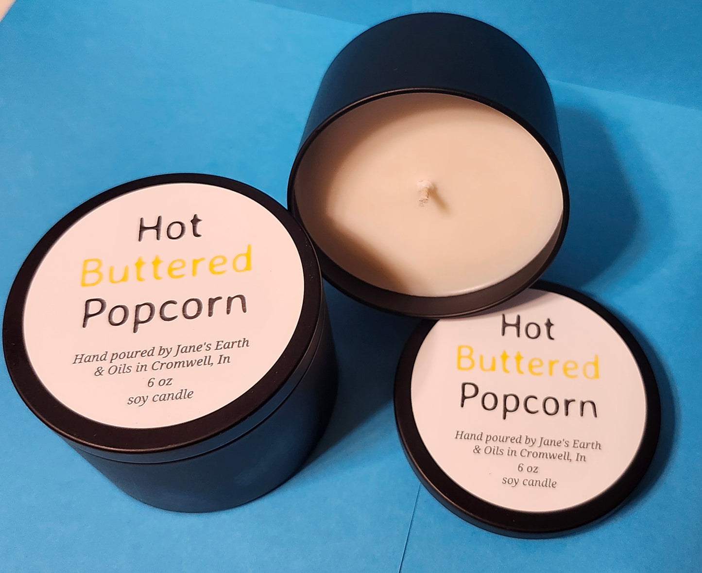 Fun Scents Black Tin Candles
