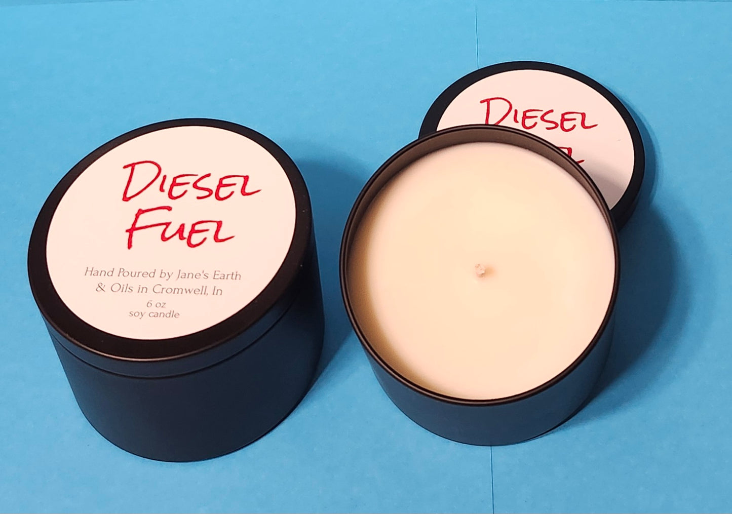 Fun Scents Black Tin Candles