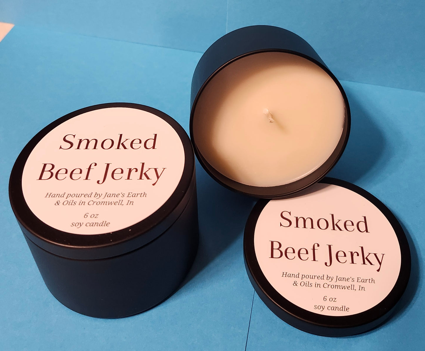 Fun Scents Black Tin Candles